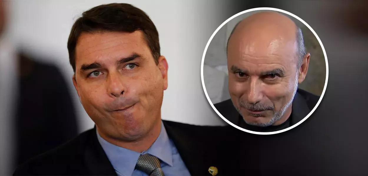 Flavio Bolsonaro y Fabricio Queiroz