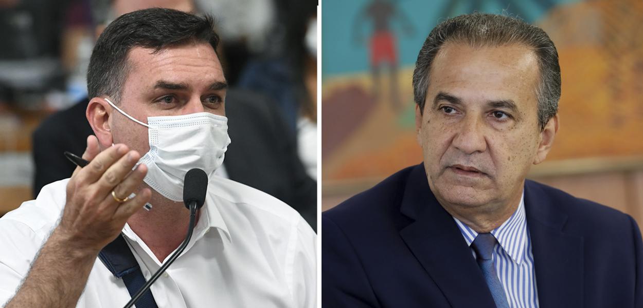 Flavio Bolsonaro e Silas Malafaia