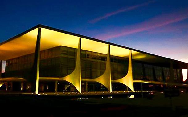 Vista do Palácio do Planalto