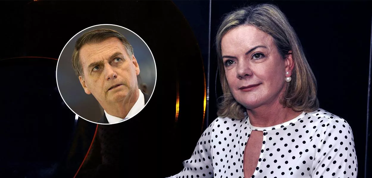 Jair Bolsonaro e Gleisi Hoffmann