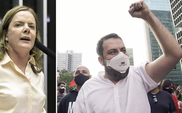 Gleisi Hoffmann e Guilherme Boulos