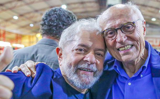 Ex-presidente Lula e o vereador Eduardo Suplicy