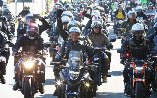 Motociata na cidade de Porto Alegre.
