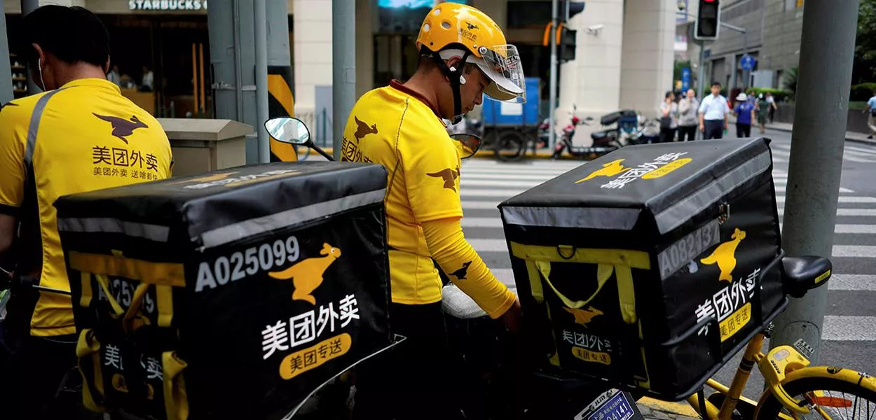 Entregador da Meituan