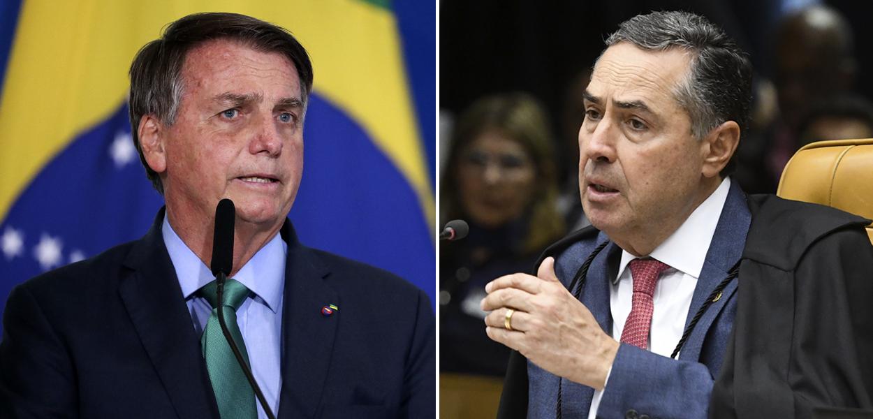 Jair Bolsonaro e Roberto Barroso