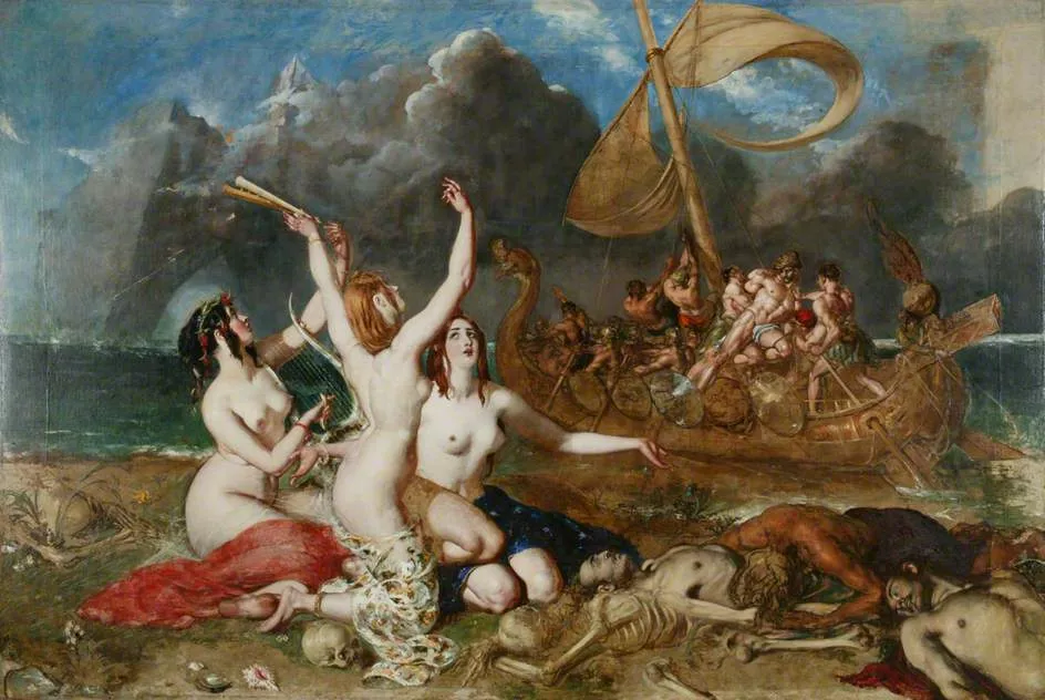 The Sirens and Ulysses by William Etty 1837