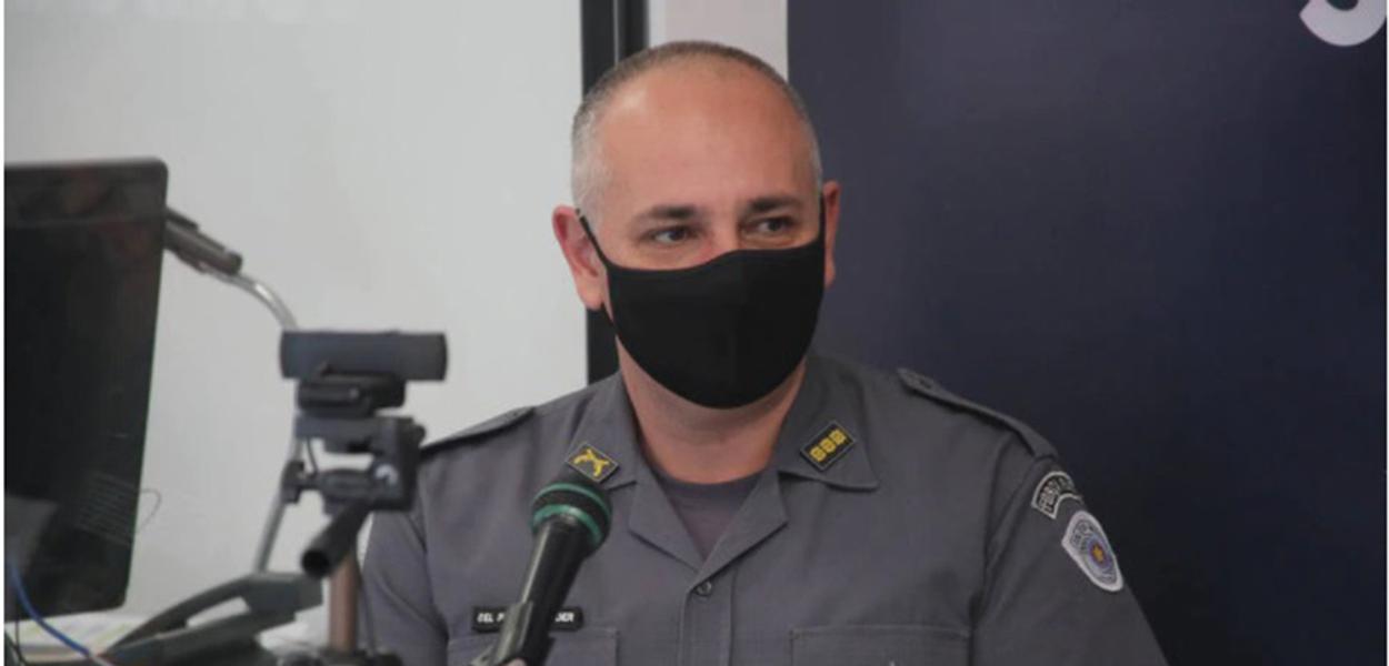 Chefe do Comando de Policiamento do Interior-7 (CPI-7), o coronel Aleksander Lacerda