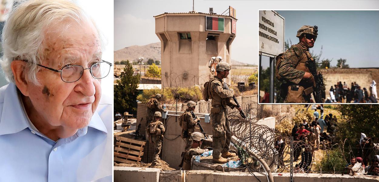 Noam Chomsky comenta retirada de tropas norte-americanas no Afeganistão.