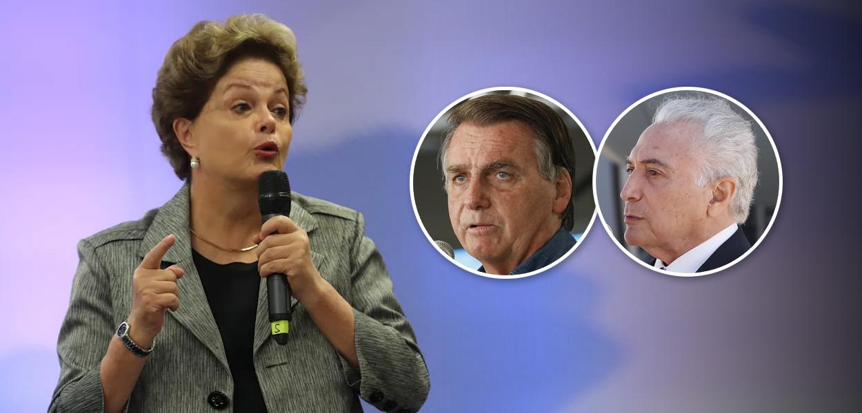 Dilma Rousseff, Bolsonaro e Temer (Foto: REUTERS/Agustin Marcarian | Alan Santos/PR) Dilma Rousseff, Bolsonaro e Temer