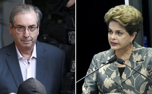 Eduardo Cunha e Dilma Rousseff