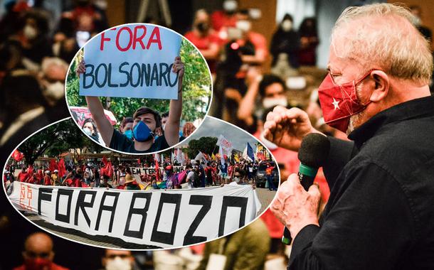 Lula e Manifestações contra Bolsonaro