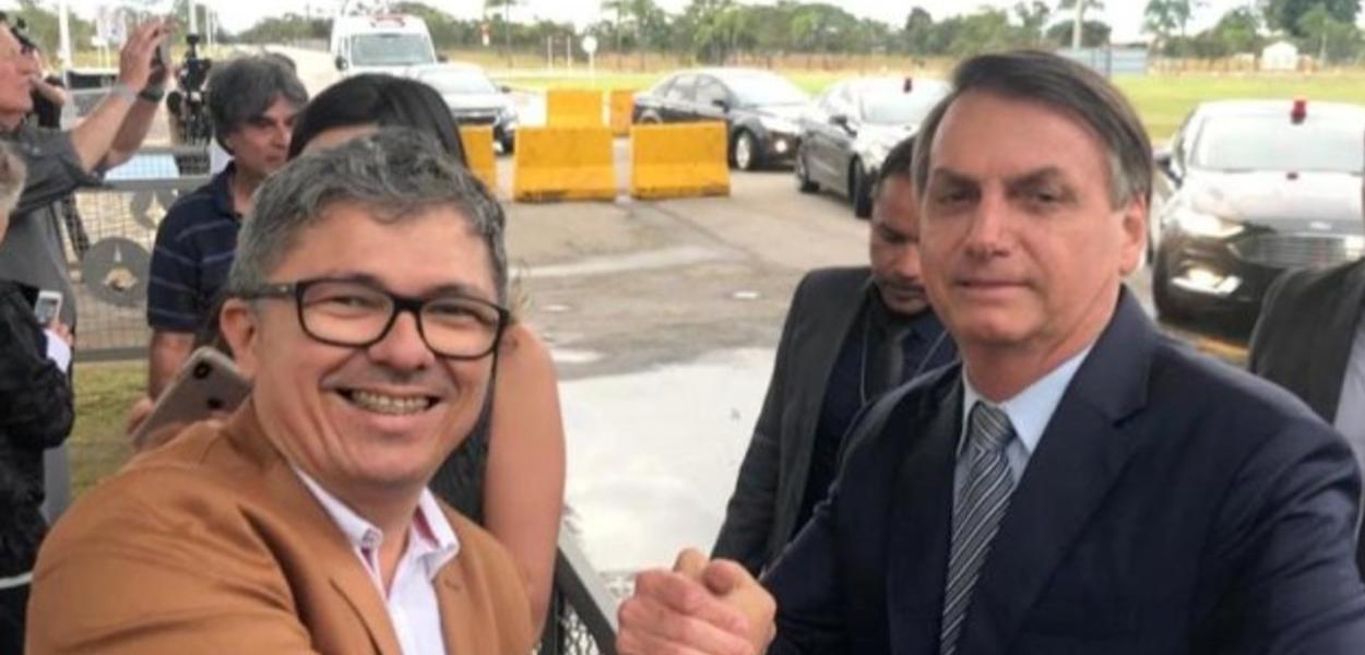 Wellington Macedo e Jair Bolsonaro