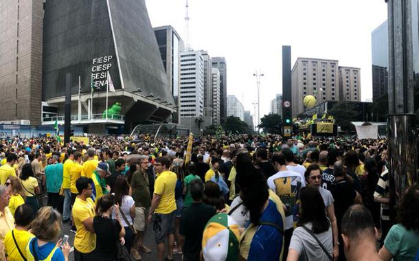 Ato bolsonarista na avenida Paulista 