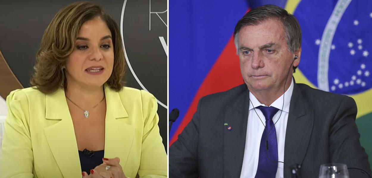 Vera Magalhães e Jair Bolsonaro
