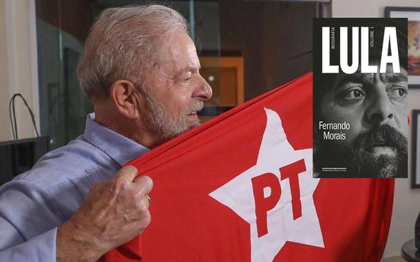Ex-presidente Luiz Inácio Lula da Silva e a obra sobre a biografia dele escrita por Fernando Morais
