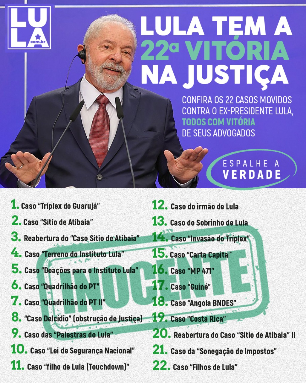Lula vitória Justiça