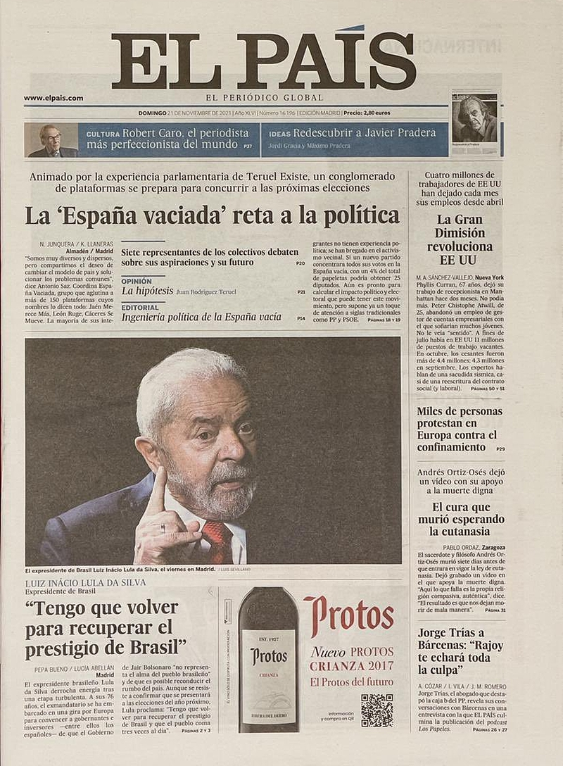 El País Lula 21.11.21