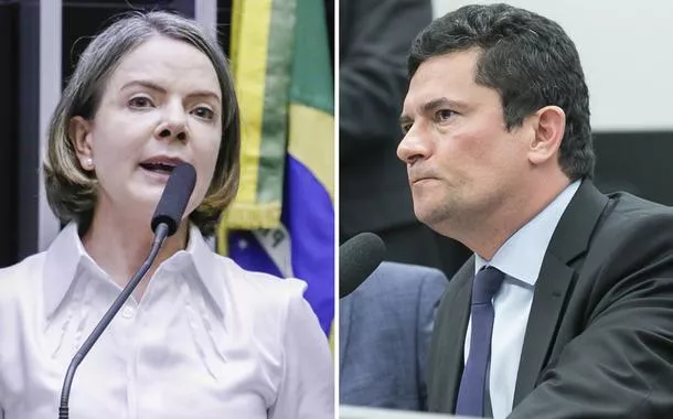 Gleisi Hoffmann e Sergio Moro