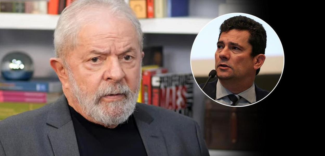 O ex-presidente Lula e o ex-juiz suspeito Moro