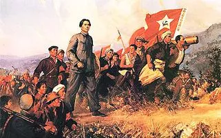 Mao Zedong liderando a Grande Marcha