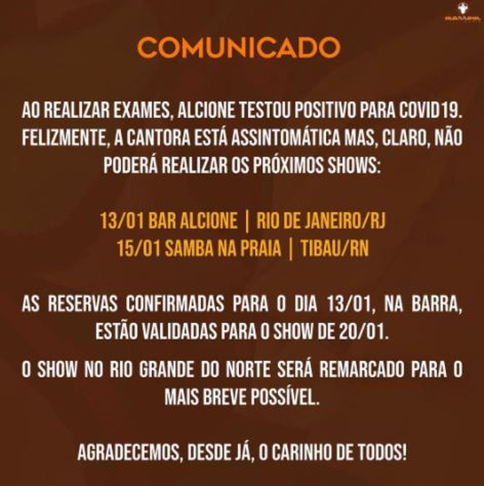 Comunicado Alcione