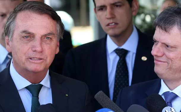 Jair Bolsonaro e Tarcísio de Freitas