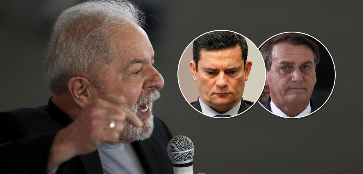 Lula, Sergio Moro e Jair Bolsonaro