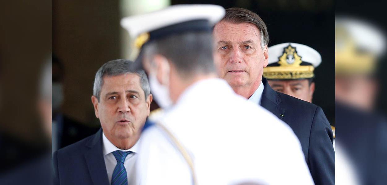 Ministro Braga Netto e Jair Bolsonaro