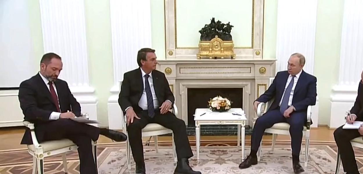 Jair Bolsonaro e Vladimir Putin
