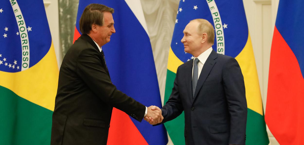 Jair Bolsonaro e Vladimir Putin em Moscou