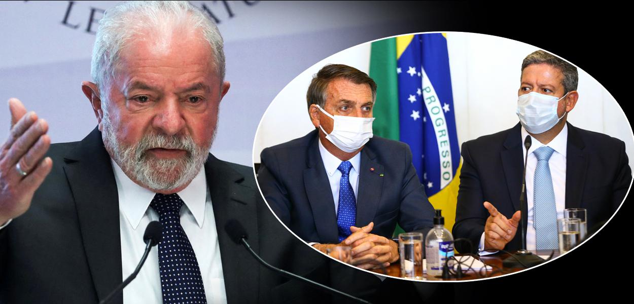 Lula, Jair Bolsonaro e Arthur Lira