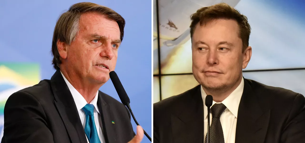 Bolsonaro e Elon Musk