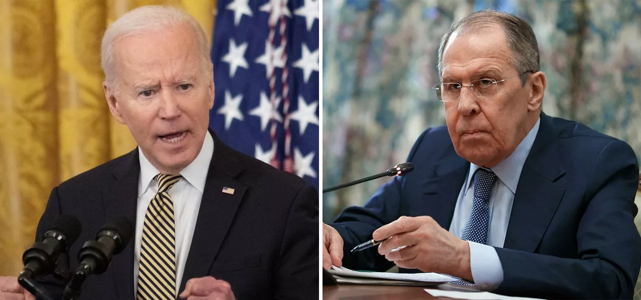 Joe Biden e Sergey Lavrov