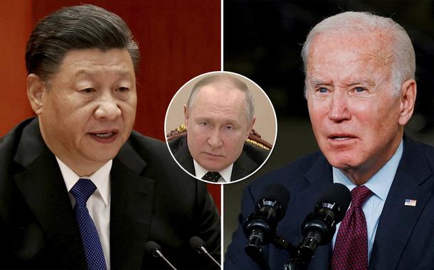 Xi Jinping, Vladimir Putin e Joe Biden