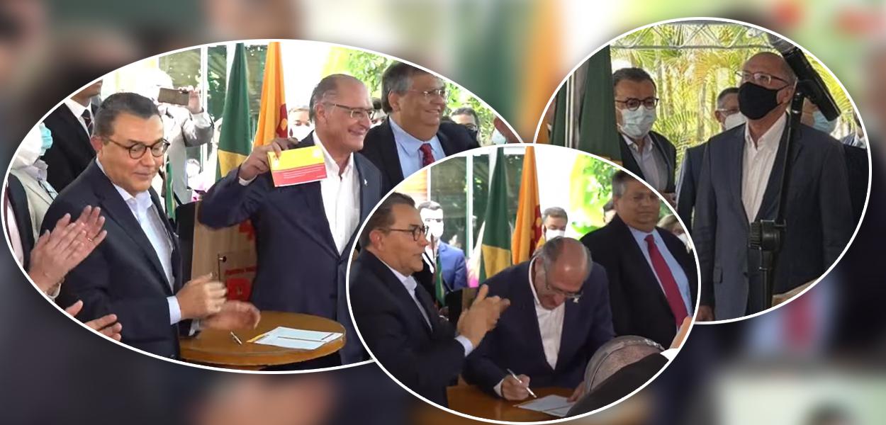 Carlos Siqueira e Geraldo Alckmin