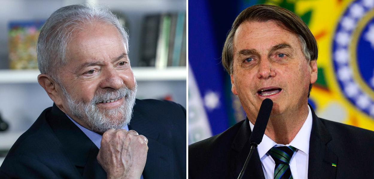 Ex-presidente Luiz Inácio Lula da Silva e Jair Bolsonaro
