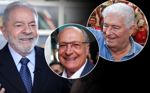 Ex-presidente Luiz Inácio Lula da Silva, Geraldo Alckmin e Roberto Requião