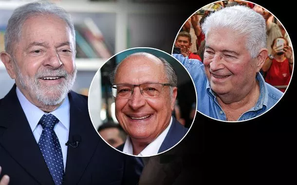 Ex-presidente Luiz Inácio Lula da Silva, Geraldo Alckmin e Roberto Requião