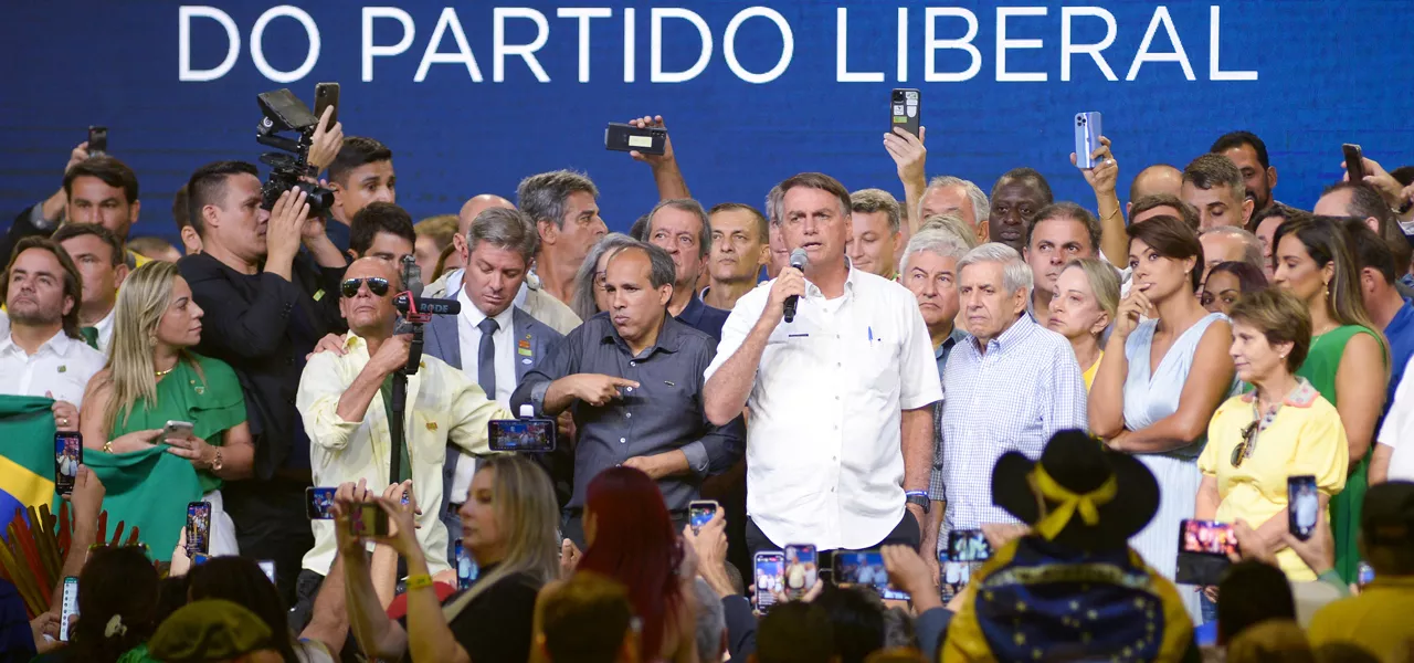 Bolsonaro discursa em evento do PL