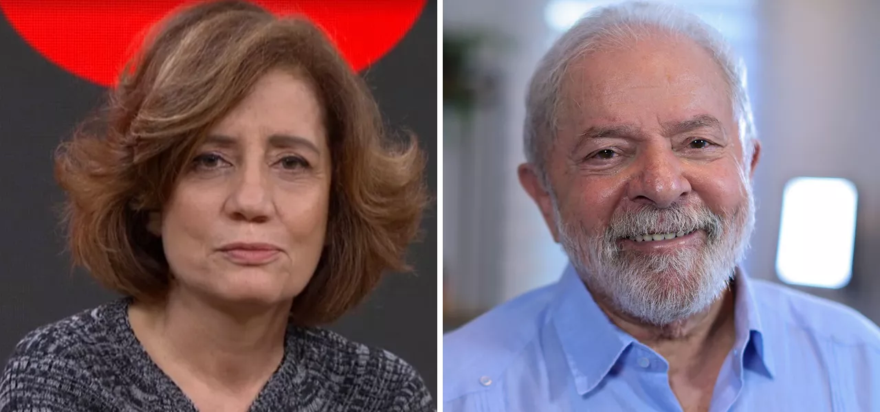 Miriam Leitão e o ex-presidente Luiz Inácio Lula da Silva