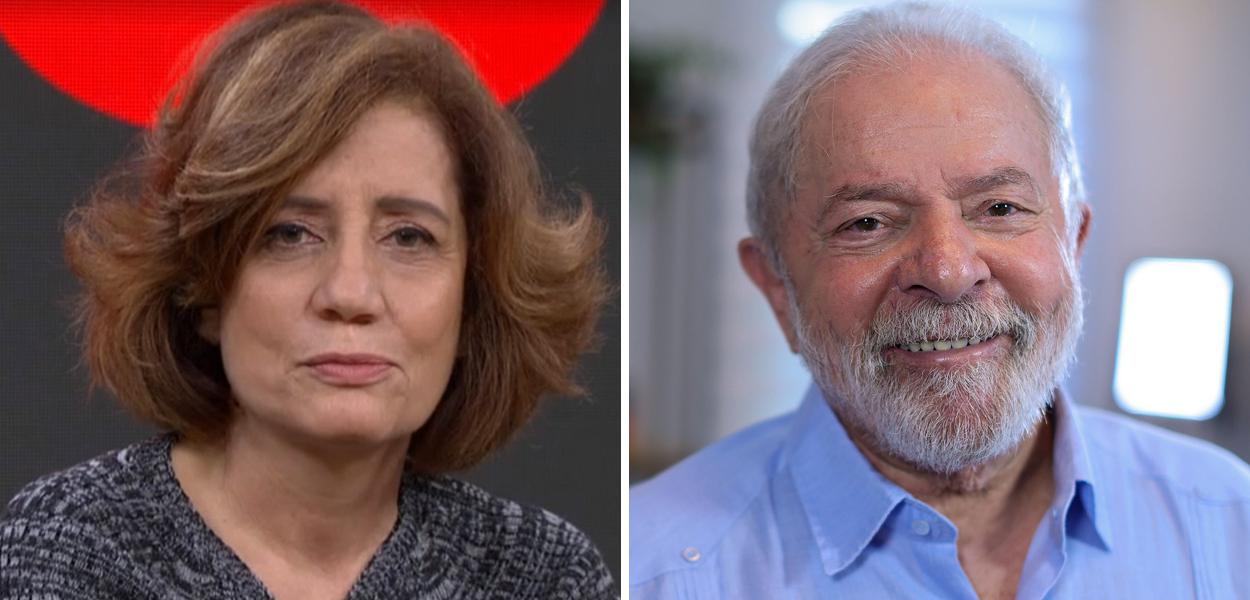 Miriam Leitão e o ex-presidente Luiz Inácio Lula da Silva