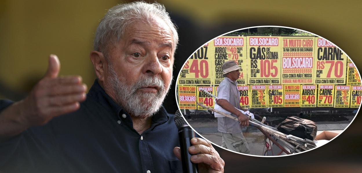 Luiz Inácio Lula da Silva e um supermercado