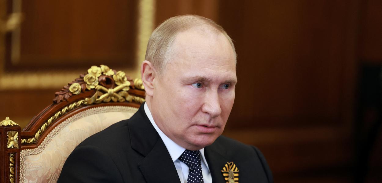 Presidente da Rússia,  Vladimir Putin, durante reunião em Moscou