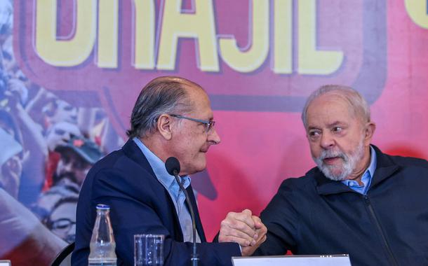 Geraldo Alckmin e o ex-presidente Luiz Inácio Lula da Silva