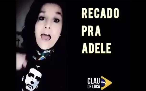 As definições de Vergonha Alheia foram atualizadas: confira o vídeo de bolsonarista mandando recado para Adele