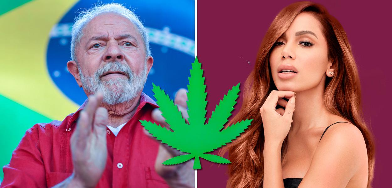 Em live, Anitta mostra famosos brasileiros fumando maconha em