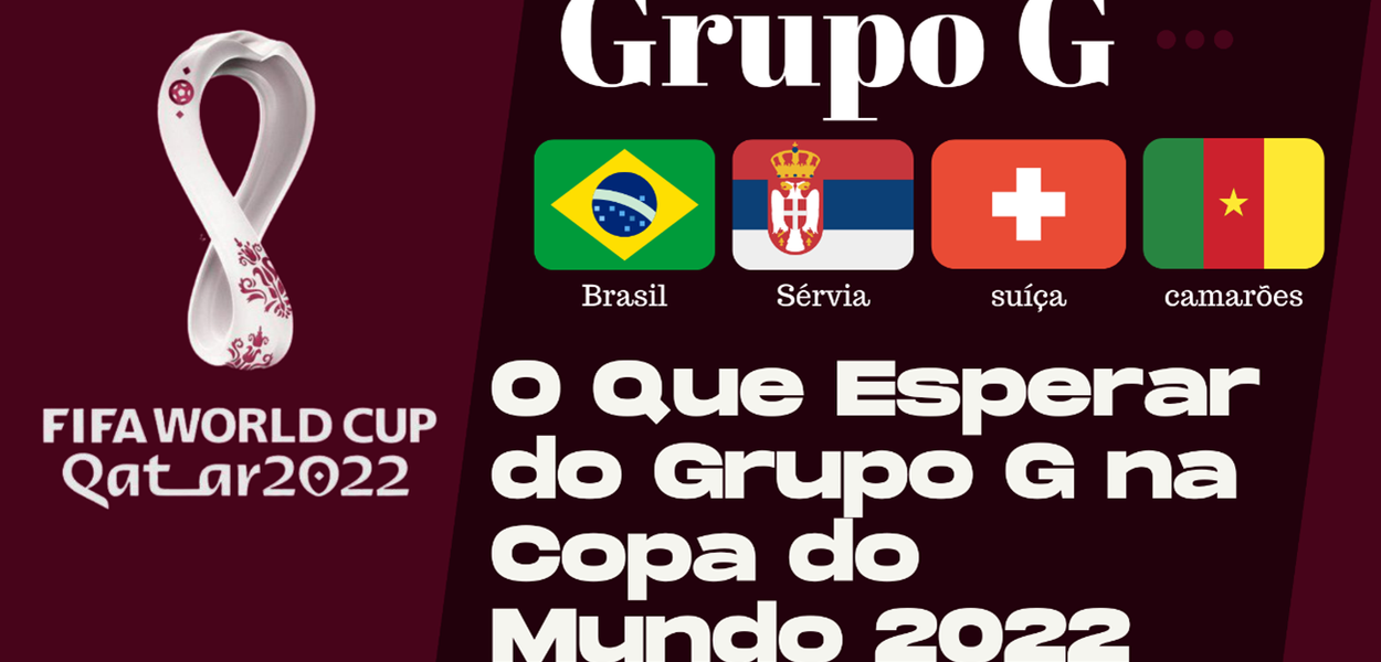 Brasil está no Grupo G da Copa do Mundo, com Sérvia, Suíça e