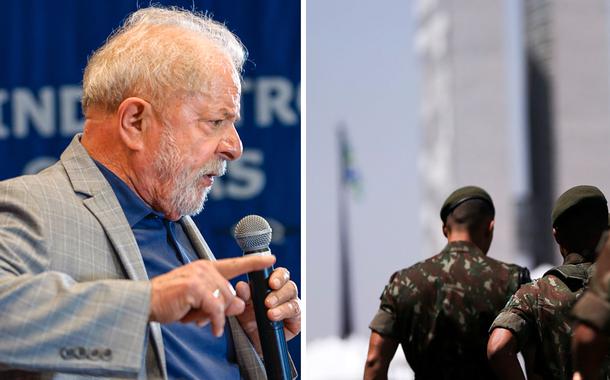 Ex-presidente Luiz Inácio Lula da Silva e militares