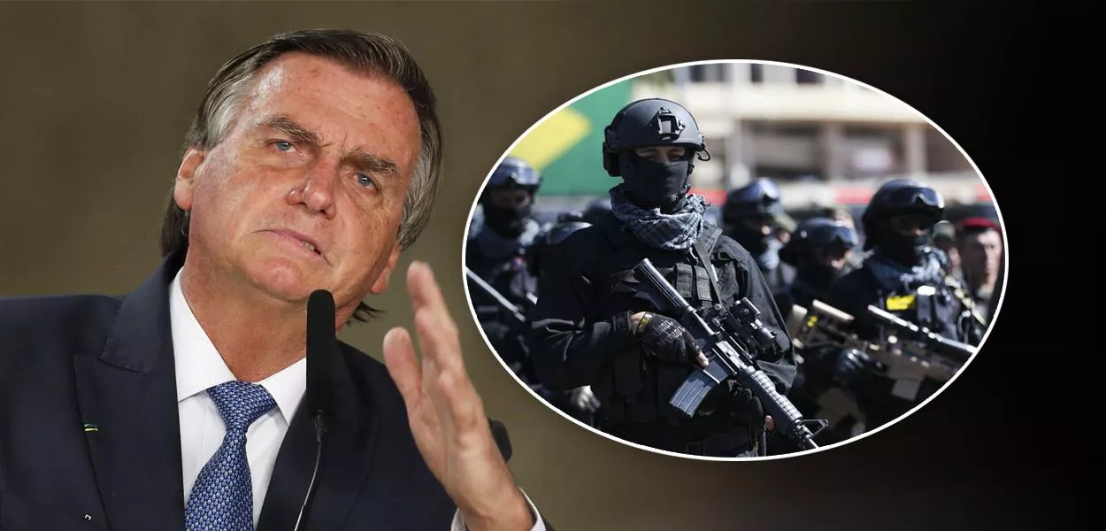 Jair Bolsonaro e militares