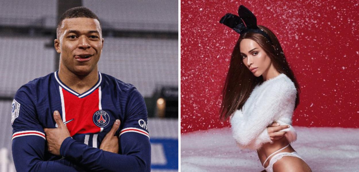 Mbappé está num relacionamento com Ines Rau primeira trans capa da Playbabe diz imprensa